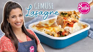 Würziges Gemüse Lasagne Rezept Veggie super Fleischersatz 😋🍝 [upl. by Peursem816]