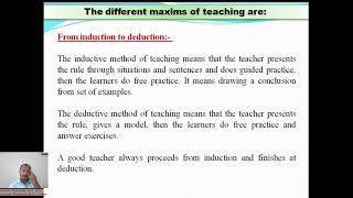 maxims of teaching [upl. by Aleicarg775]