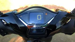 HONDA SH 150i 2021 walkaround AND acceleration 0100kmh  0115kmh [upl. by Shewchuk563]