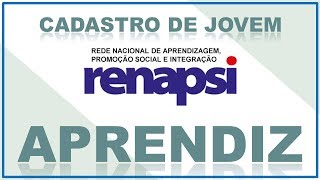 Cadastro e inscrição de Jovem Aprendiz na Renapsi [upl. by Jahdal]