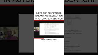 Meet The AI Scientist Sakanaai’s Revolution in Automated Research [upl. by Eybbob]