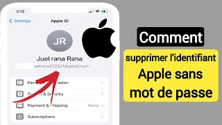 Comment supprimer lidentifiant Apple sans mot de passe 2024  Supprimer lidentifiant Apple [upl. by Ahsaek]