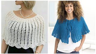 Stunning Latest crochet Knit 🧶 Bridal Caplets Design collection vintage crochet [upl. by Pandora37]