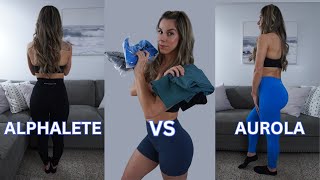 Alphalete vs Aurola  Leggings amp Shorts Review [upl. by Roseline]