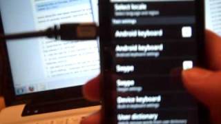 Installing the New Swype Keyboard on a Motorola Droid [upl. by Ydollem784]