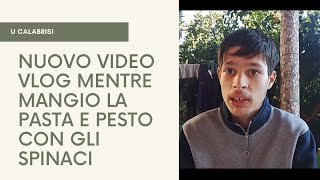 NUOVO VIDEO VLOG MI MANGIO PASTA E PESTO CON GLI SPINACI U CALABRISI [upl. by Oni]