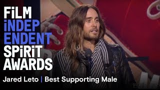 Jared Leto  Best Supporting Male  2014 Film Independent Spirit Awards [upl. by Oam]