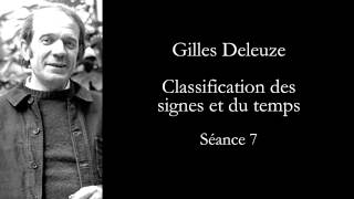 Deleuze Cinéma Classification des signes et du temps séance 7 [upl. by Arva]