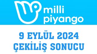 Milli Piyango Çekiliş Sonuçları 9 Eylül 2024 [upl. by Nnasor]