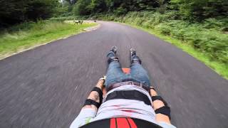 Alsace downhill Street Luge quotracequot [upl. by Shafer]