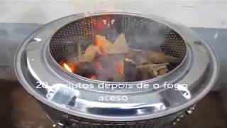 Simple and quick fire pit from a washing machine drum\ fire pit from washer drum [upl. by Adikram]