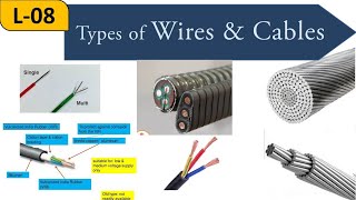 Lecture8  Types of wires amp Cables  Electrical Installations [upl. by Rillis]