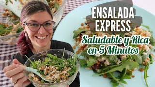 ENSALADA Fácil Saludable y Rápida COMIDA LISTA en 5 MINUTOS [upl. by Acirehs]