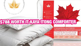 Comforter 🇨🇦 UNBOXING CANADIAN HUTTERITE WHITE GOOSE DOWN DUVET  REVIEW Travel Canadian Pinay [upl. by Rebecca251]