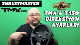 THRUSTMASTER TMX PRO İNCELEME  T150 VE TMX ETS2 AYARLARI [upl. by Neeneg]