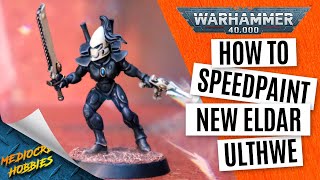 How to Speed Paint Eldar Ulthwe Storm Guardian for Warhammer 40k Craftworlds Series Part 1 [upl. by Ydarb]