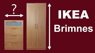 Ikea Brimnes wardrobe and chest of drawers  review and dimensions [upl. by Jocelyn439]