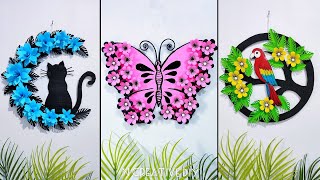 Best paper craft for home decoration  Beautiful wall hanging craft ideas  Paper flower wall decor [upl. by Maurise524]