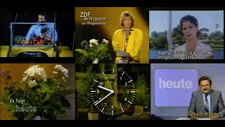 ZDF Programmvorschau und quotHeutequot Nachrichten 17051986 [upl. by Aroled]