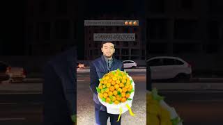 Mandarin buket zakazga tayorlanadi☺️🍊🥰dastavka bor🍊 bouquet bouquetoflove lovefruit mandarin [upl. by Clarinda]