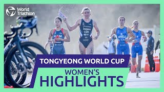 Race Highlights  2024 TONGYEONG WORLD TRIATHLON CUP  Women [upl. by Ormsby552]