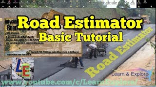 Road Estimator Tutorial Basic amp Advanced  How to Make Road Cross section [upl. by Llevart]