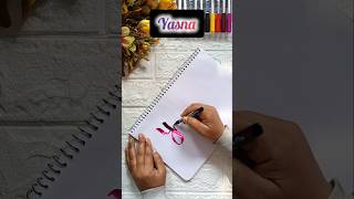 Magical Calligraphy 😱  Name Art  shorts trending viralvideo calligraphy shortsfeed lettering [upl. by Anom]