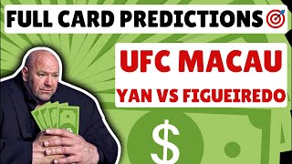 UFC Macau Yan vs Figueiredo Full Card Predictions amp Betting Breakdown [upl. by Ailemak244]