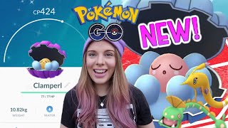 HOW TO GET CLAMPERL HUNTAIL amp GOREBYSS IN POKEMON GO  Evolving Shiny Ghost Pokemon [upl. by Leynad860]