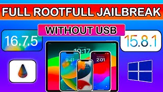 Full Rootfull Jailbreak on iOS 16771582 Install PaleRa1n Jailbreak Windows Without USB WinRa1n [upl. by Trimmer]