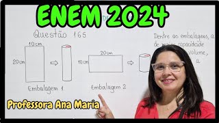 Enem 2024  Questão 165 matemática [upl. by Anastatius]