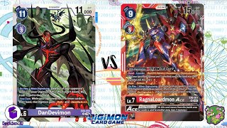 DIGIMON TCG DanDevimon Purple vs RagnaLoardmon BlackRed [upl. by Toby148]