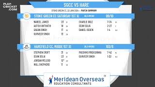 Stoke Green CC Saturday 1st XI v Harefield CC Middx 1st XI [upl. by Borchert400]