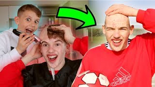 LOSER SHAVES HEAD FOOTBALL CHALLENGE [upl. by Learsi]