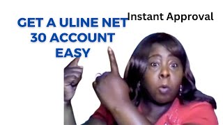 Get a ULINE Net 30 Account EASY  Best Net 30  Instant Approval [upl. by Asital]