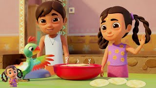 Aloo Ke Parathay नहीं नहीं गीत  More Hindi Cartoon Song and Kids Animation [upl. by Gerius]