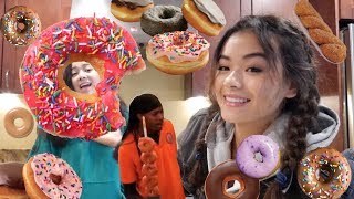 MAKING KOREAN DONUTS FT JOJO SIWA [upl. by Ennayhs]