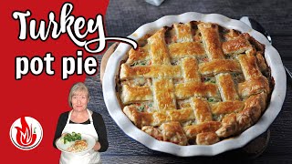 Turkey Pot Pie  with Puff Pastry Crust [upl. by Dahcir]