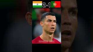 India VS Portugal Imaginary Final Match  Intense Match  sunilchhetri vs ronaldo [upl. by Ylnevaeh]