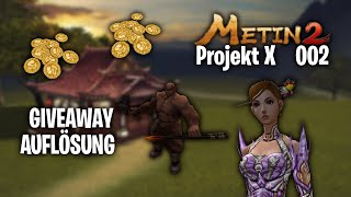 Metin2 Projekt X 002  Free to play  Unser erstes EQ  GIVEAWAY AUFLÖSUNG [upl. by Bradford]