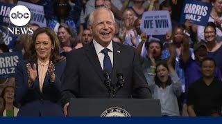 FULL Gov Walz speaks at campaign rally after being announced as Harris VP pick [upl. by Romain]