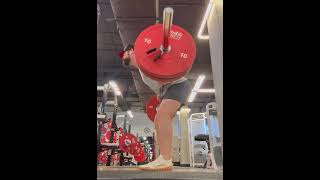 Barbell rows 175lbs working sets of 4x10 [upl. by Bonni765]