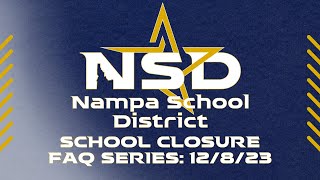 NSD Possible School Closure FAQ Federal Programs [upl. by Vish362]