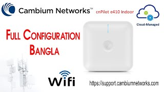 How to configure Cambium cnPilot Access Point E410E600 amp E430 Enlighten Momin [upl. by Asum]