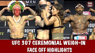 UFC 307 Ceremonial FINAL Face off Highlights [upl. by Gav]