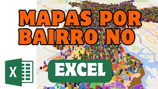 Como gerar Mapa por Bairros no Excel  Exemplo da cidade de São Paulo [upl. by Elisha]