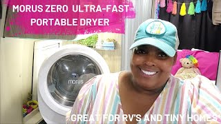 How I Dry My Clothes in the Van  Morus Zero Portable Dryer  Its So Embarrassing 😳 [upl. by Anaik423]