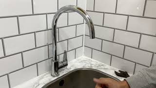 Replacing a kitchen mixer tap with single lever cartridge repair a dripping tap tapmagician [upl. by Sclater]