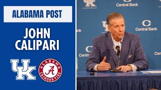 John Calipari talks about Kentuckys impressive win over Alabama [upl. by Zelazny497]