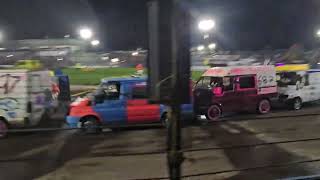 lochgelly raceway scottish van banger world championships 21124 [upl. by Auqinimod531]